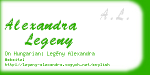 alexandra legeny business card