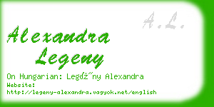 alexandra legeny business card